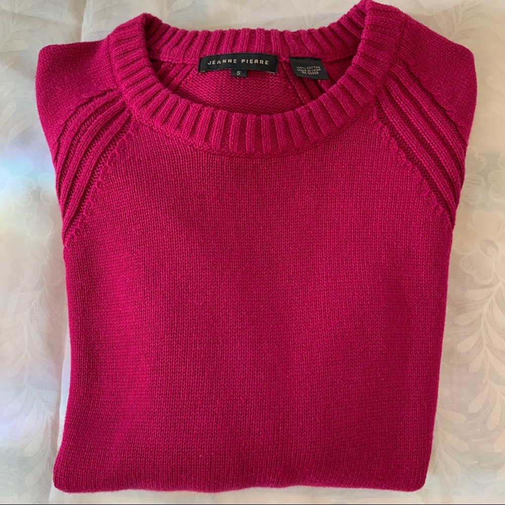 Jeanne Pierre 100% Cotton Sweater - Picture 2 of 5